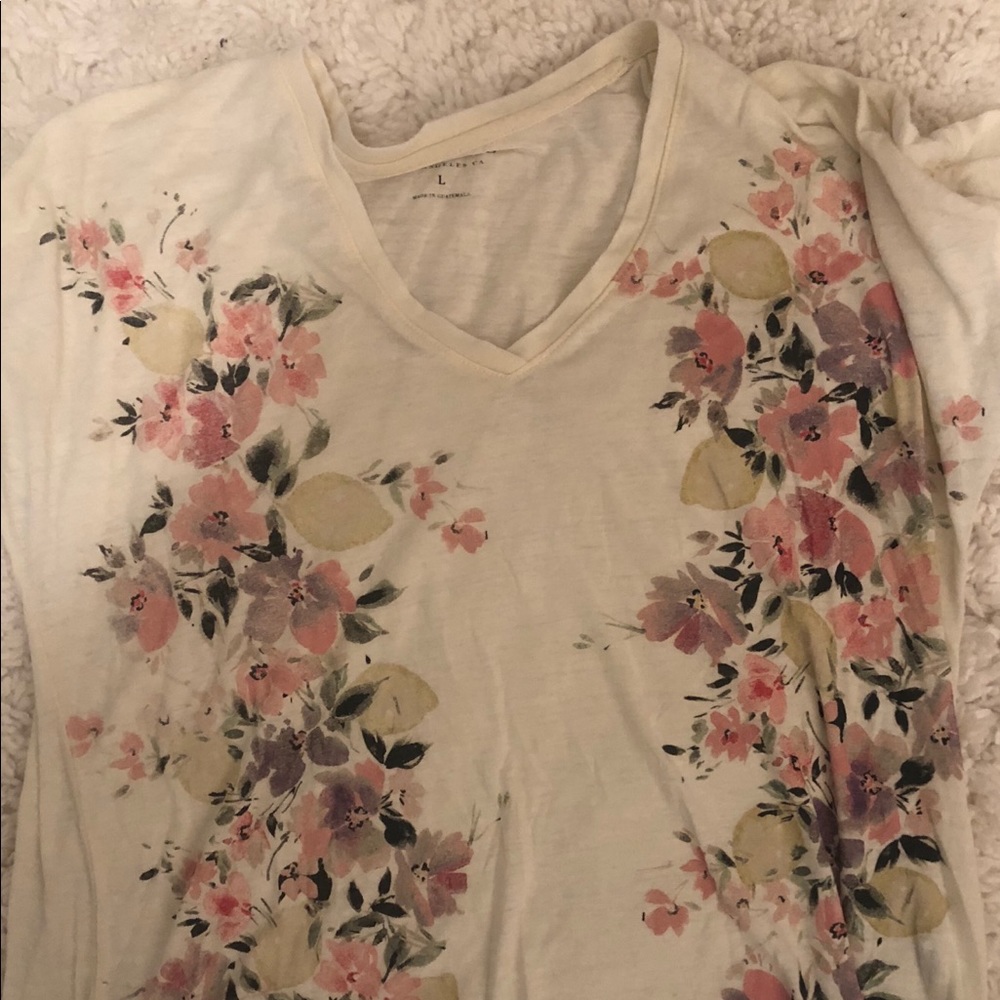Lucky brand floral tee